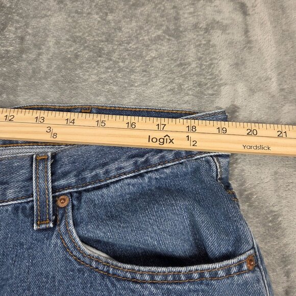 Levis 550 Jeans Mens 40X34 Blue Relaxed Fit 100% Cotton Denim Distressed - Picture 14 of 16